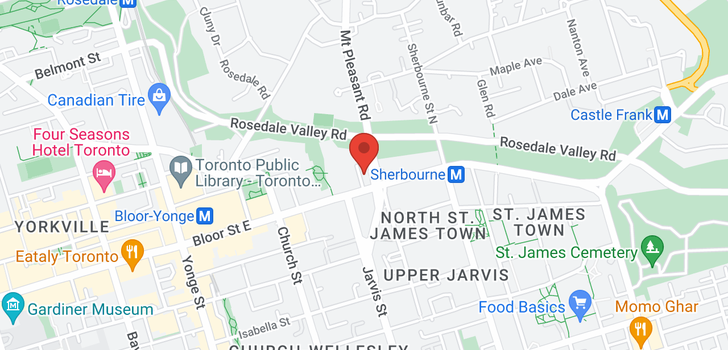 map of #2209 -300 BLOOR ST E